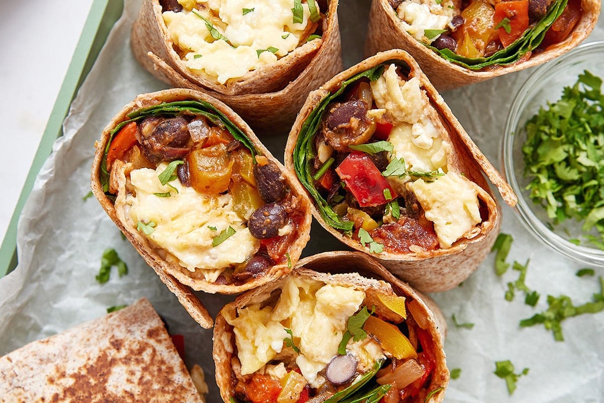 Healthy Breakfast Burritos