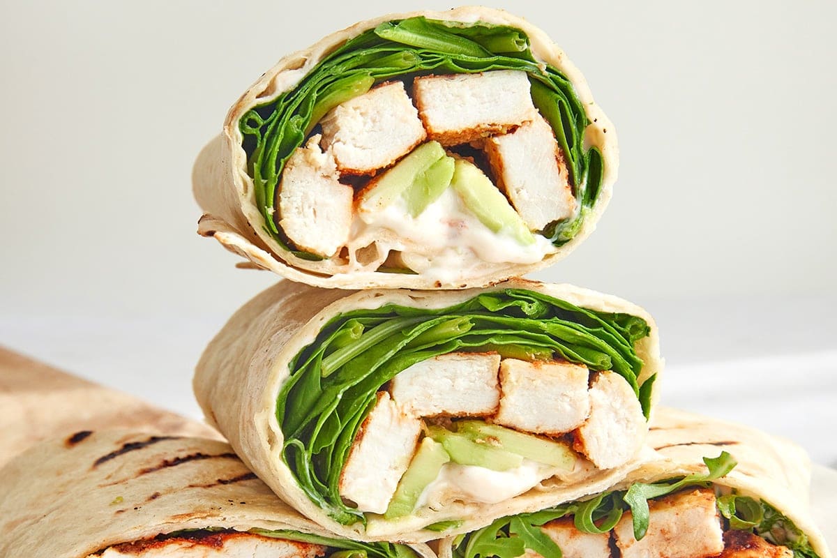Healthy Grilled Chicken Wraps