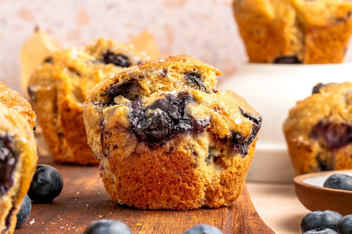 Cottage Cheese Blueberry Muffins