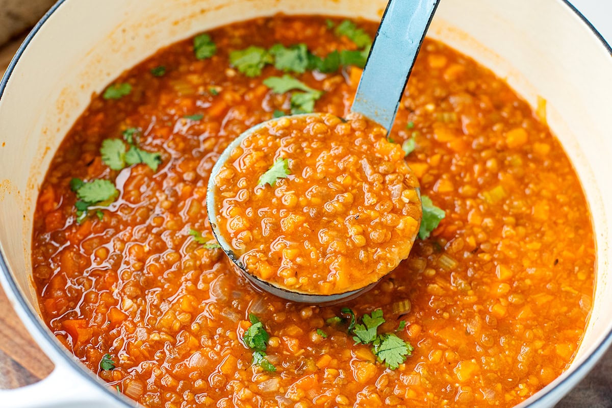 Lentil and Sweet Potato Soup