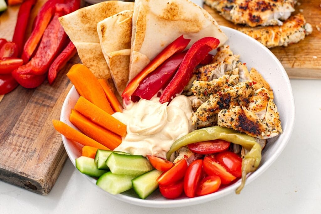 Chicken Hummus Bowl