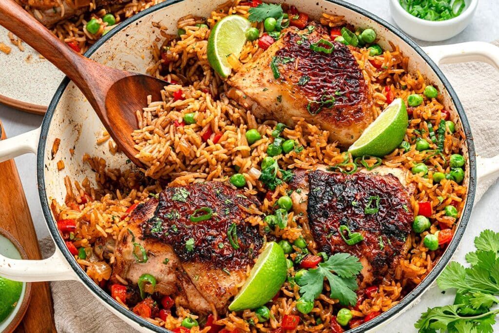Jerk Chicken and Rice (One-Pot)