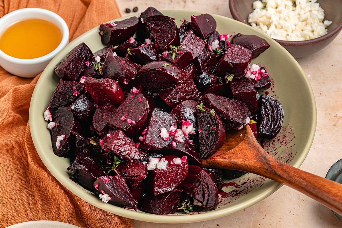 Roasted Beets With Butter Garlic & Thyme
